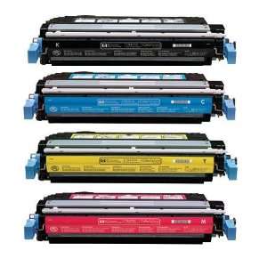  Compatible HP CP4005 Black, Cyan, Yellow, Magenta Combo 