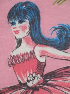 VTG 60s 70S JUVENILE NOVELTY PINK BALLERINA BARBIE BALLET GIRL DRAPE 