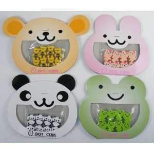   , Panda & Rabbit Tiny Erasers on Cards Dream Japan 