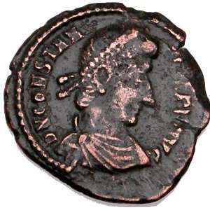  Ancient Roman Coin CONSTANTIUS II & Legion WAR Battle 