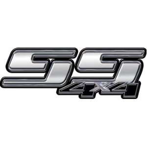  Chevy GMC Super Sport 4x4 Truck Bedside Decals in Silver 