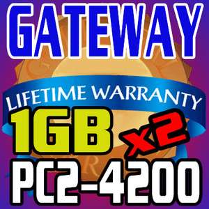 2GB KIT Gateway MX6920 MX6930 MX6931 MX6956 Memory RAM  
