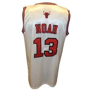 Joakim Noah Autographed Chicago Bulls (White #13) Adidas Swingman 
