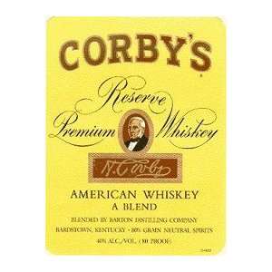  Corbys Reserve 5 Year 80@ 1 Liter Grocery & Gourmet Food