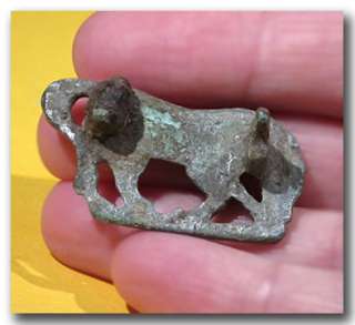 Roman Silver Plated Fibula Brooch in the Form of a Horse, 2nd Century 