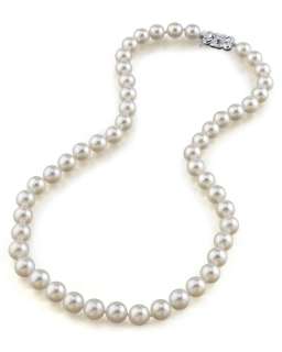 5mm japanese akoya white pearl necklace aa+ quality sku 7075