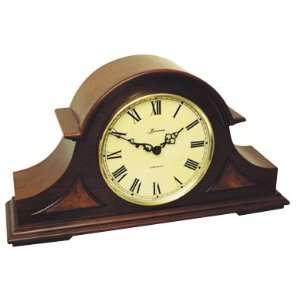  Quartz 9 Mantel Chiming Tambour Clock in Deep Cherry 