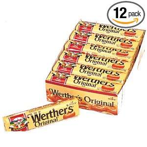 Storck Werthers Hard Candies Rolls, 1.8 Ounce (Pack of 12)  