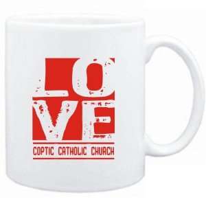  Mug White  LOVE Coptic Catholic Church  Religions 