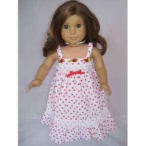  Heart Nightgown for 18 Inch Dolls Including the American 