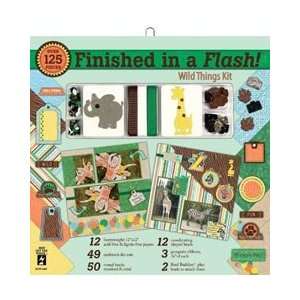   Finished In A Flash Page Kit 12X12   Wild Things by Hot Off The Press