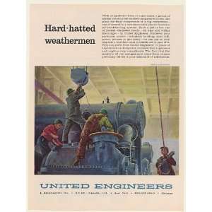  1961 United Engineers Hard Hatted Weathermen Big 