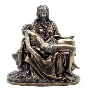 Medium Pieta Religious Sculpture by Michelangelo 