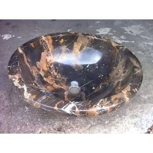 Michael Angelo marble stone bathroom sink vessel style above vanity