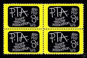 75th Anniversary of the PTA 1972 Postage Stamps  