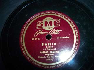 CARLOS RAMIREZ SMC 2514 WORD MUSIC 78 RPM  