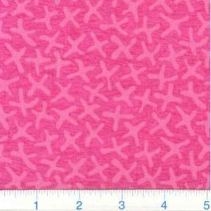  45 Wide Bohemian Melodiez Criss Cross Hot Pink Fabric By 