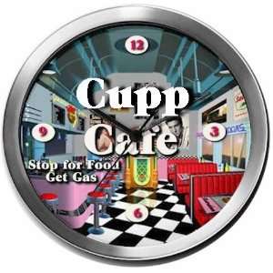 CUPP 14 Inch Cafe Metal Clock Quartz Movement  Kitchen 