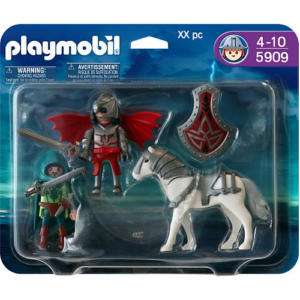 Playmobil 5909 Dragon Knights with White Royal Horse  