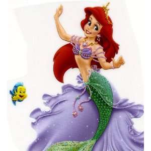  in dress with FLOUNDER fish in Little Mermaid Movie Disney Heat Iron 