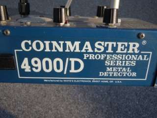 Metal detector. Whites coinmaster 4900 D Professional Series  