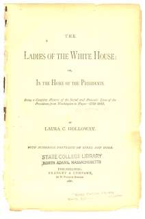 1881 ENGRAVING ~ Ladies of the White House ~ SARAH POLK  