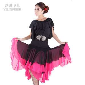NEW Latin salsa tango Cha cha Ballroom Dance Dress #P8045 top & skirt 