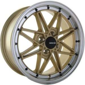 Maxxim Screech 15x7 Gold Wheel / Rim 4x100 with a 15mm Offset and a 73 