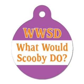 What Would Scooby Do   Pet ID Tag, 2 Sided, 4 Lines Custom 