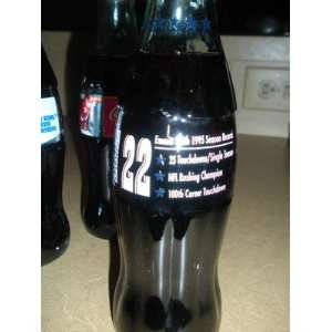  22 Emmitt Smith Commemorative Coke Bottle 1995 Season 