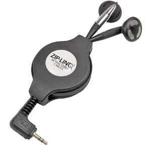  Retractable 2.5mm Earbuds   Black Electronics