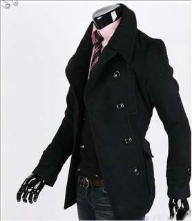 NWT Men winter Fashion Slim Fit Trench Coat & Jacket 4Size J8496 