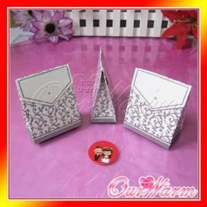   silver wedding party candy truffle gift favor boxes Toys & Games