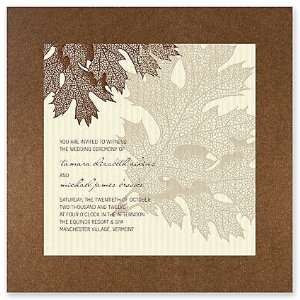  Oak Wedding Invitation by Checkerboard