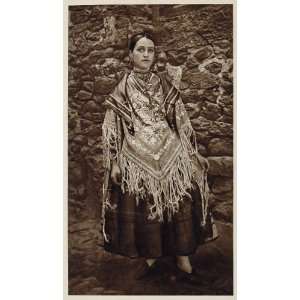  1925 Alberca Spain Traje Festivo Costume Dress Woman 