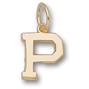   Princeton University Polished P 3/8 Pendant (Gold Plated) Sports