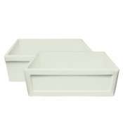 Concave Kitchen Fireclay sink Fluted Farm House Sink +  