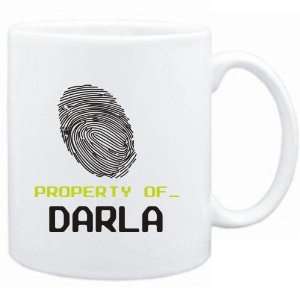 Mug White  Property of _ Darla   Fingerprint  Female Names  
