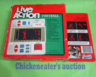 80s KENNER ELECTRONIC FOOTBALL GAME LIVE ACTION NEW BXD  