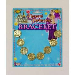 Desert Princess Gold Coin Bracelet Costume Accessory  