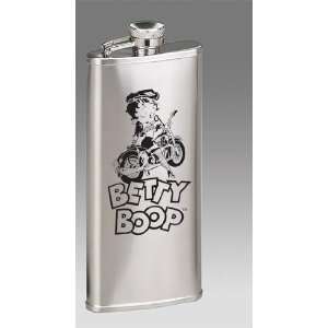   Boop Satin Finish Printed 5oz Drinking Alcohol Stainless Steel Flask