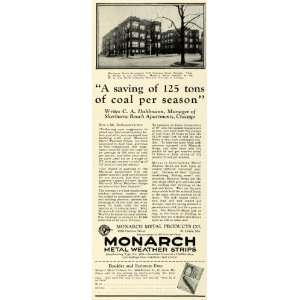  1925 Ad Monarch Metal Weather Strips Sherburne Beach 