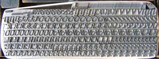 Antique Metal Letterpress Print Type ATF 24pt Raleigh Cursive CAPS 