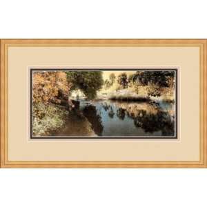 Gathering Leaves by Thea Schrack   Framed Artwork 