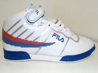 Fila F 13 White/Red/Blue Digital Mid Shoe Size 7 13  