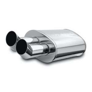 Magnaflow 14801 Street Series Polished Stainless Steel Oval Muffler 