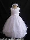 NEW FLOWER GIRL/HOLIDAY PARTY DRESS Coral/White Sz 12  