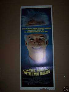 The Man With Two Brains 1983 insert movie poster  