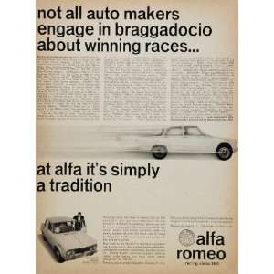  1965 Alfa Romeo Giulia TI Sedan 1964 Race Wins Price Ad 