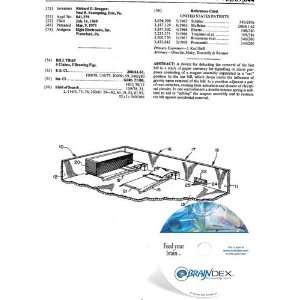  NEW Patent CD for BILL TRAP 